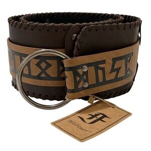 HiiFeuer Viking Wide Belt Medieval Faux Leather Armor Knight Unisex Cosplay